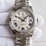 High Quality Copy Rolex Day-Date 40MM Watch MingZhu Movement SS Roman White Face